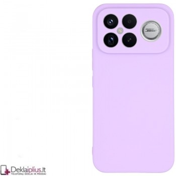 Guminis 1.5 mm. storio dėklas su kameros apsauga - šviesiai violetinis (Xiaomi Poco F8 Ultra) Guminis 1.5 mm. storio dėklas su kameros apsauga - šviesiai violetinis (Xiaomi Poco F8 Ultra)